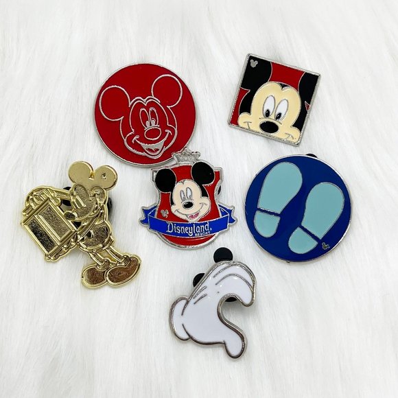 Disney Jewelry - Set of 6 Disney Mickey Mouse Pins